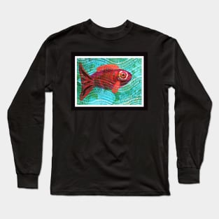 Fish Mono Print Long Sleeve T-Shirt